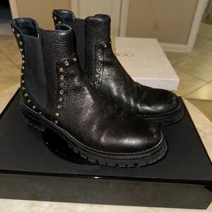 Jimmy Choo Black Leather Women’s Boots